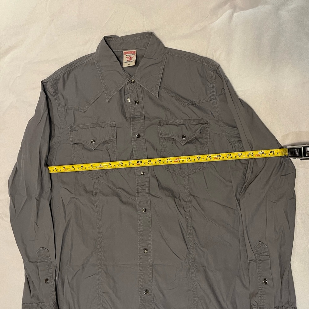 True Religion Gray Western Shirt